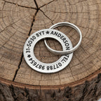 Stainless steel washer style Dog ID Tags. Laser Engraved - Long Life