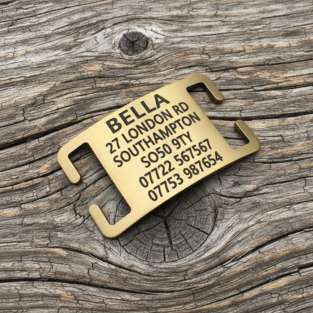 15mm Brass Slipon Agility Tag