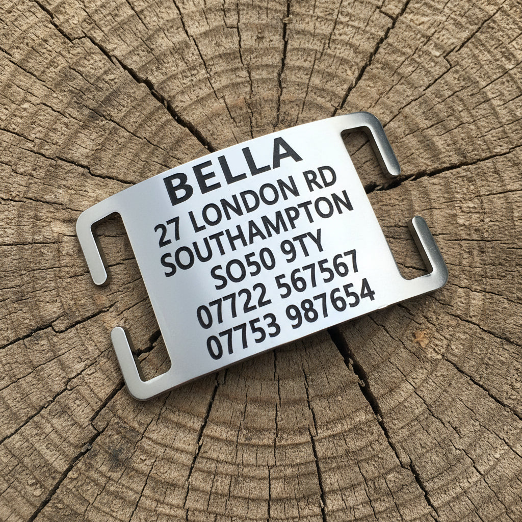 25mm Stainless Seel Slipon Agility Collar Tag