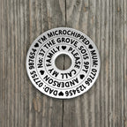 40mm stainless penny washer ID tag