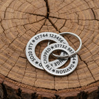 Stainless steel washer style Dog ID Tags. Laser Engraved - Long Life