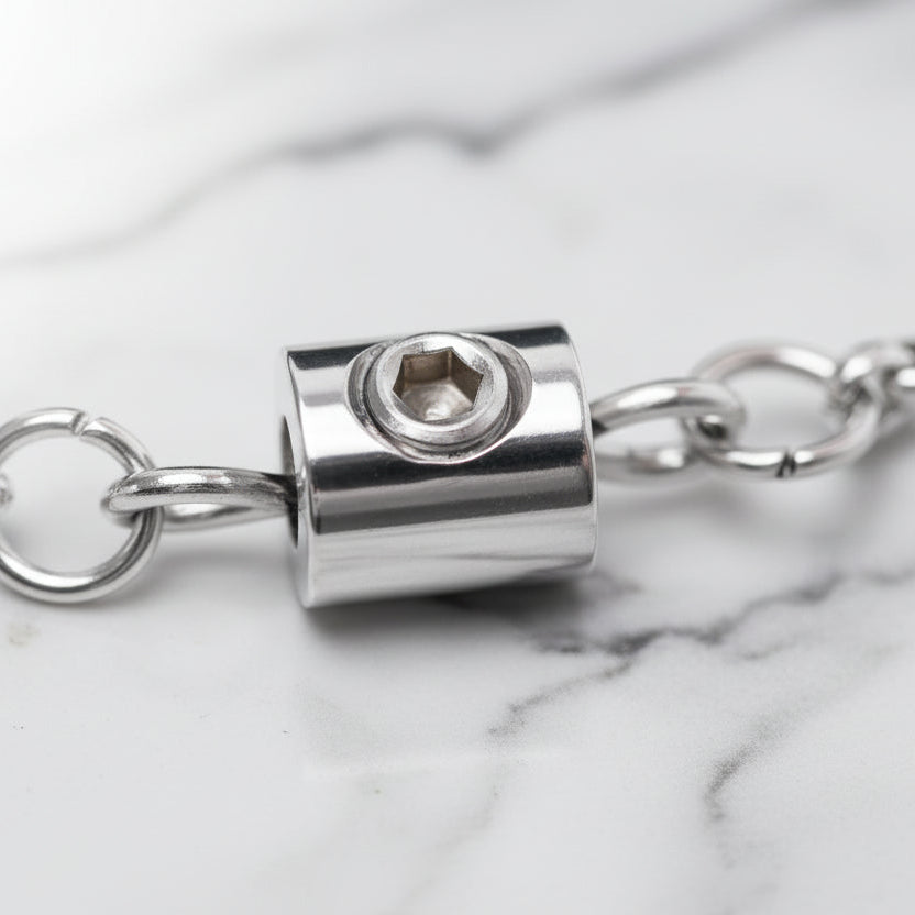 Stainless steel Hex Lock Locking Clasp for Day Collars 5.6mm x 5.5mm barrel.