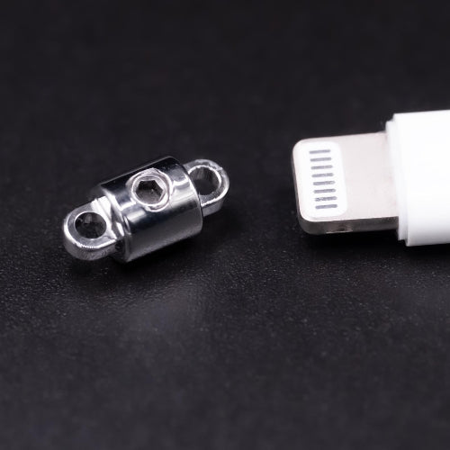 Stainless steel, Miniature Permanent Hex Locking Clasp. 24/7 Daily Wear, Day Collar.