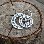 Stainless steel washer style Dog ID Tags. Laser Engraved - Long Life