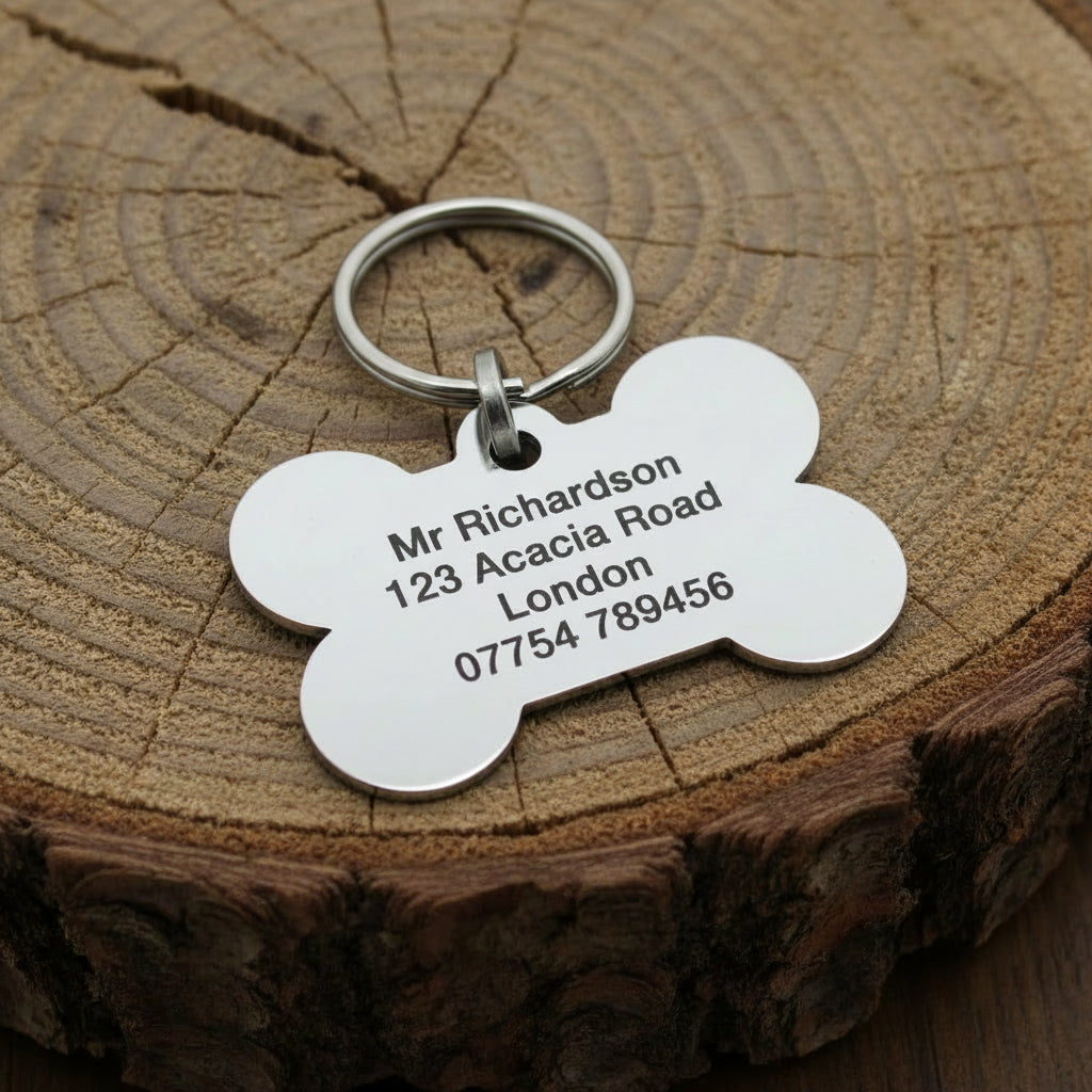 Bone shaped ID Tag