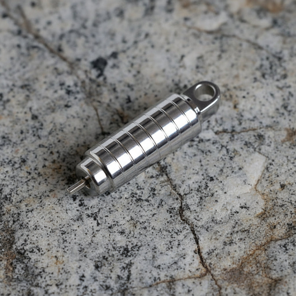 Stainless steel day collar Hex Lock Key. Master key,  Keyring, Necklace. 8mm diameter