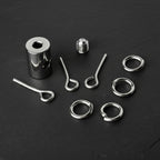 stainless steel long hex lock set