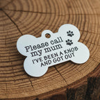 Please call my mum bone tag